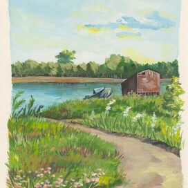 Чеускино. Спуск к пляжу 