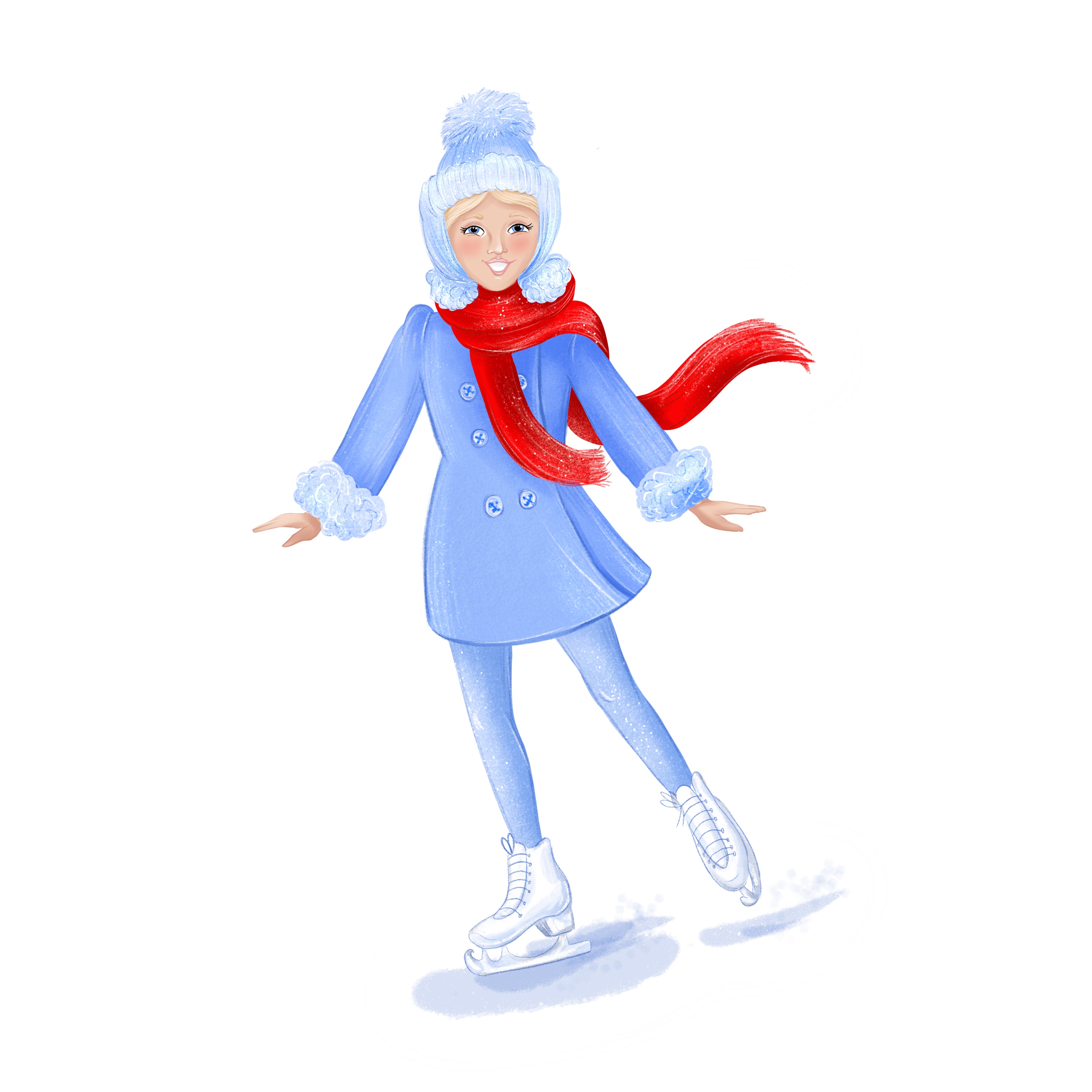 Лидочка на коньках