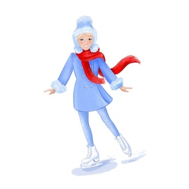 Лидочка на коньках