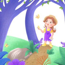 Мила и волшебный сад. Разворот 2