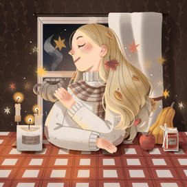 Осенняя иллюстрация 