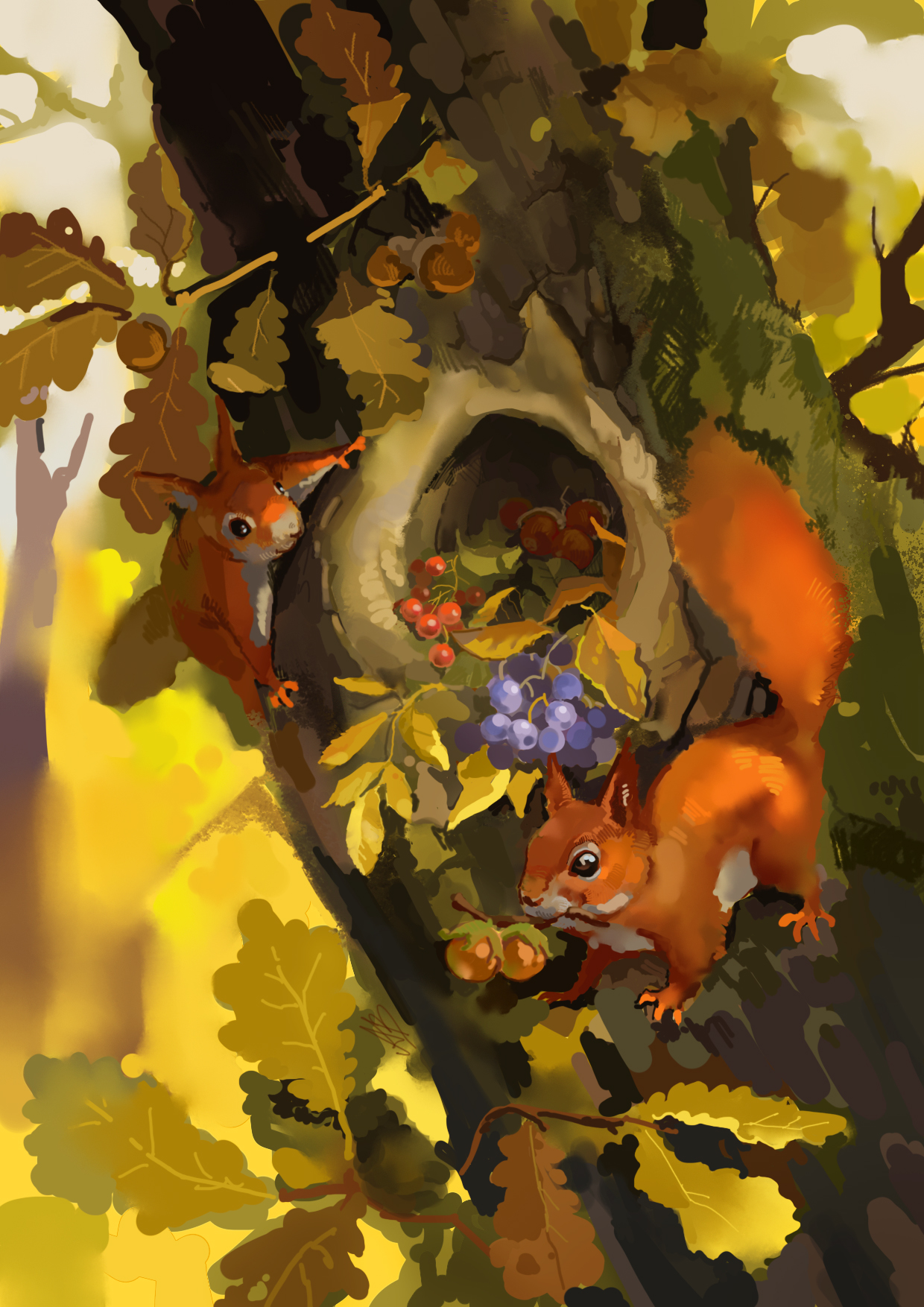 Как птицы и звери к зиме готовятся