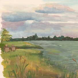 Этюд "У дома" 