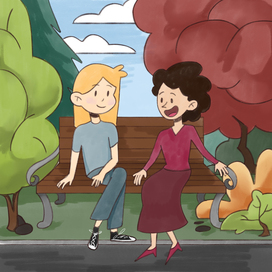 Разговор в парке