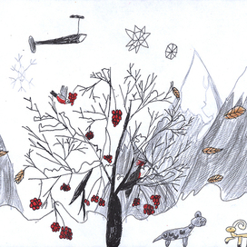 Вертолет над Алтайским краем