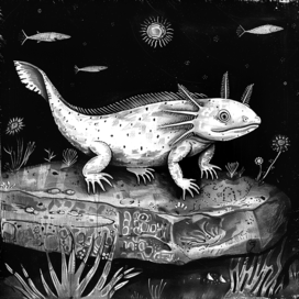 Axolotl print
