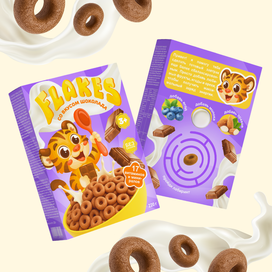 Дизайн упаковки детских хлопьев