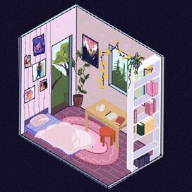 Pixel art комната 