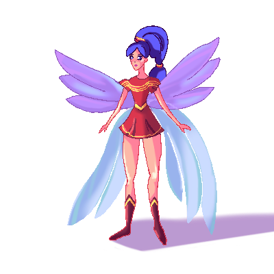 персонаж в стиеле PIXEL ART