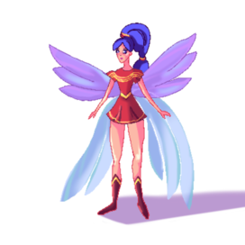 персонаж в стиеле PIXEL ART