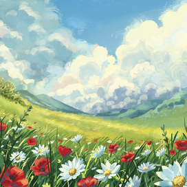 Иллюстрация природы | Растровый этюд