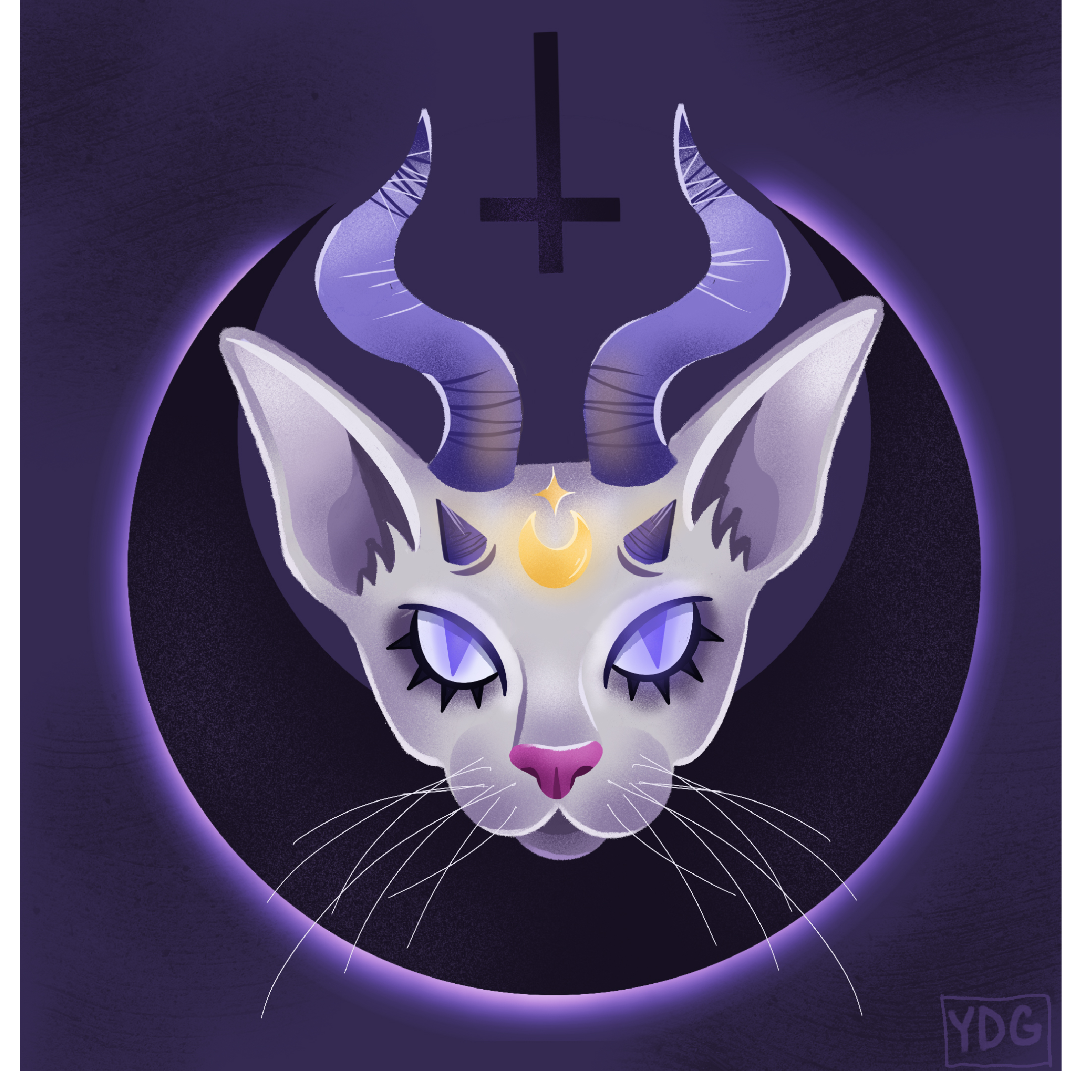 Дьявольский кот | Мрачные иллюстрации