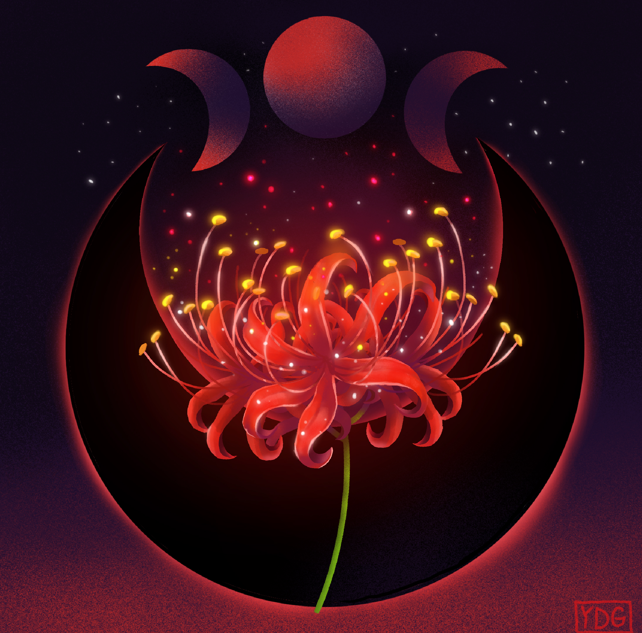 Цветок смерти | Мрачные иллюстрации