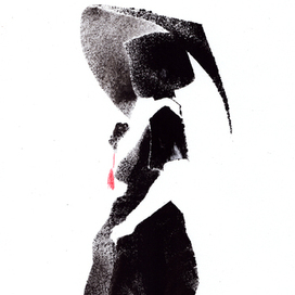 Девушка с китайским зонтом