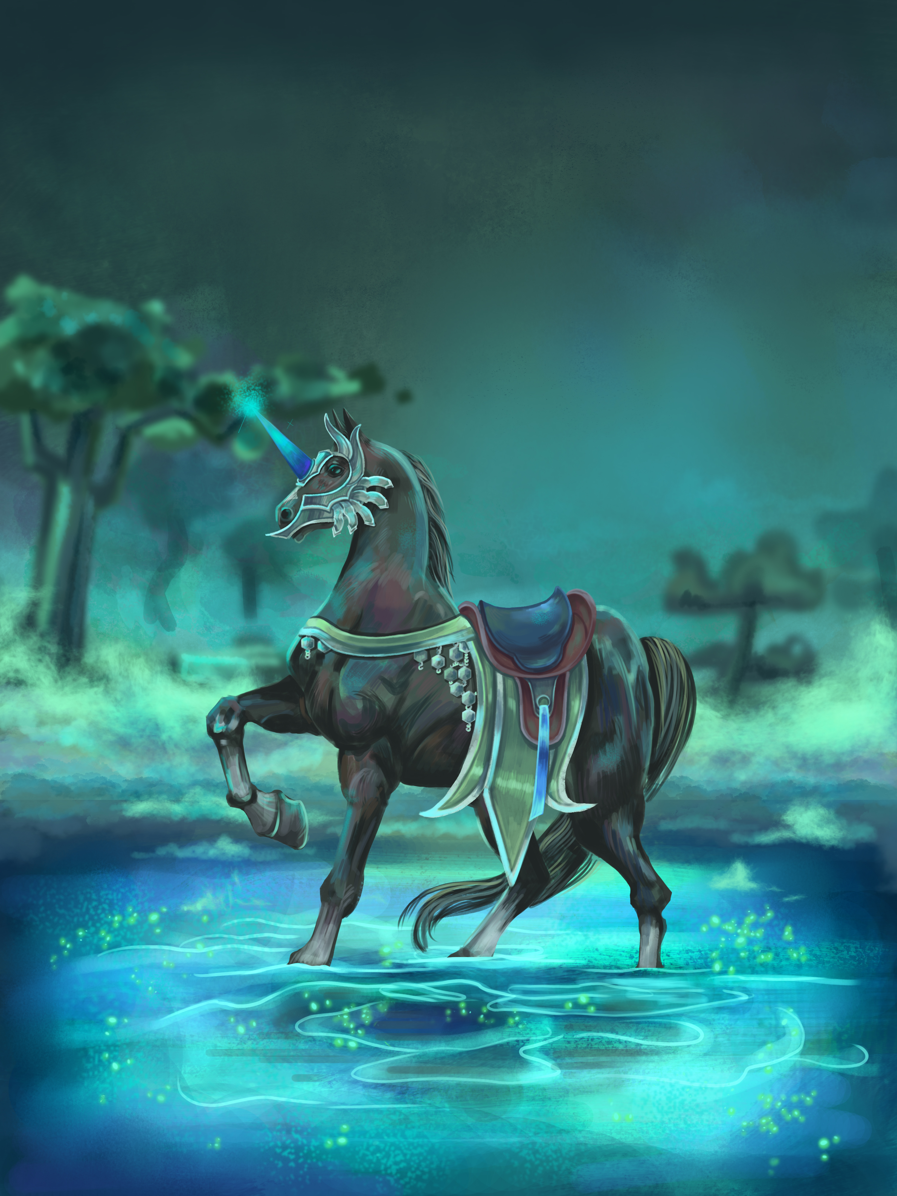 Ежевика в сбруе, подаренной эльфийскими богами