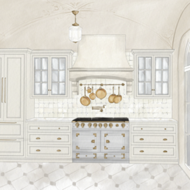 Кухня в парижском стиле