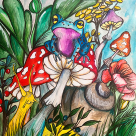 Лягушка и улитка