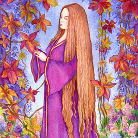 Татьяна в саду