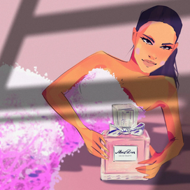 Портрет девушки стилизация 