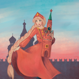 Девушка и Кремль