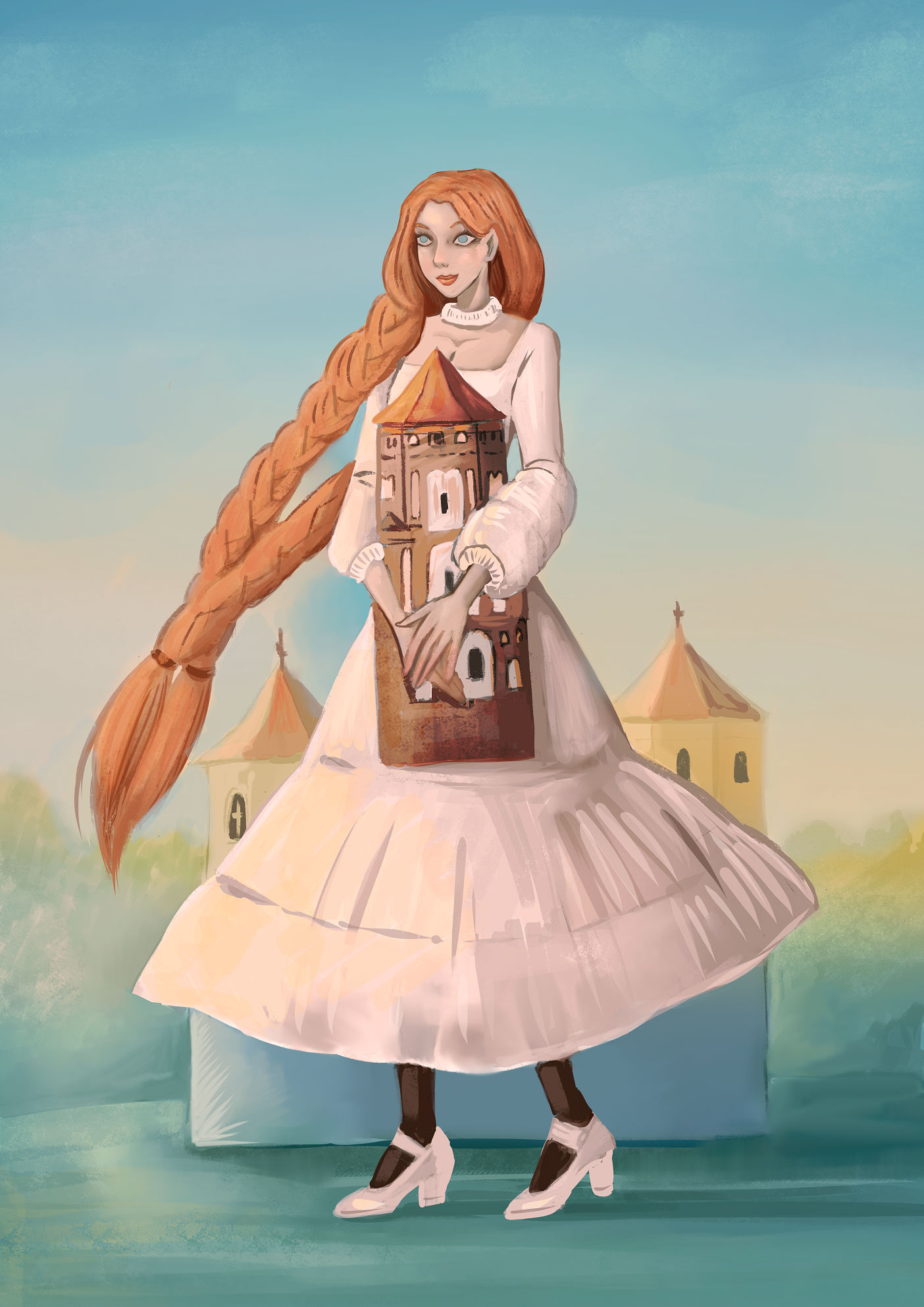 Девушка и Мирский замок