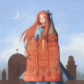 Девушка и Кафедральный собор