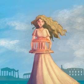 Девушка и Парфенон