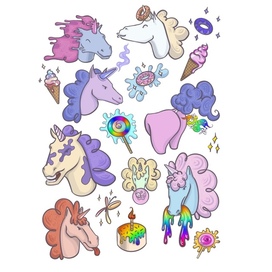 Стикеры с единорогами