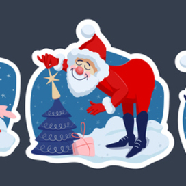 набор стикеров для наклеек и соцсетей