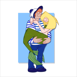 векторная иллюстрация "русалка"