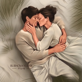 Иллюстрация пары. Иллюстрация к книге.