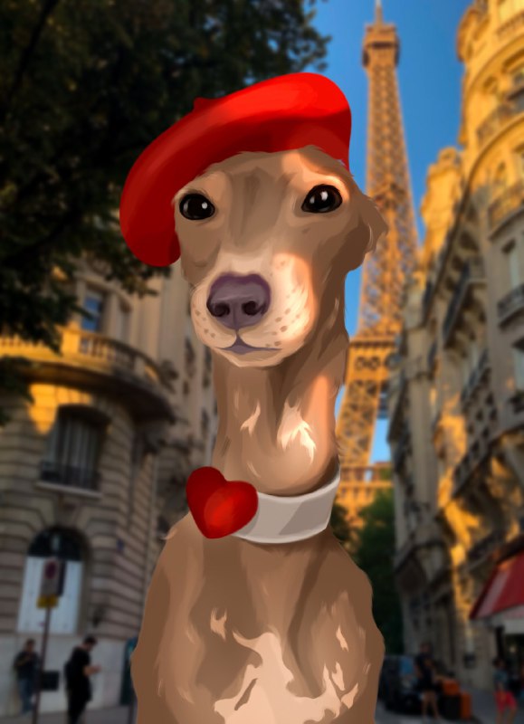 Иллюстрация собачки