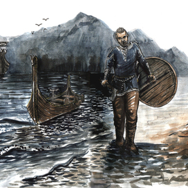 Высадка викингов на берегу