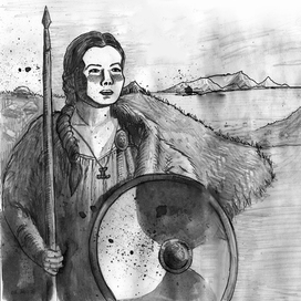 Женщина воин викинг