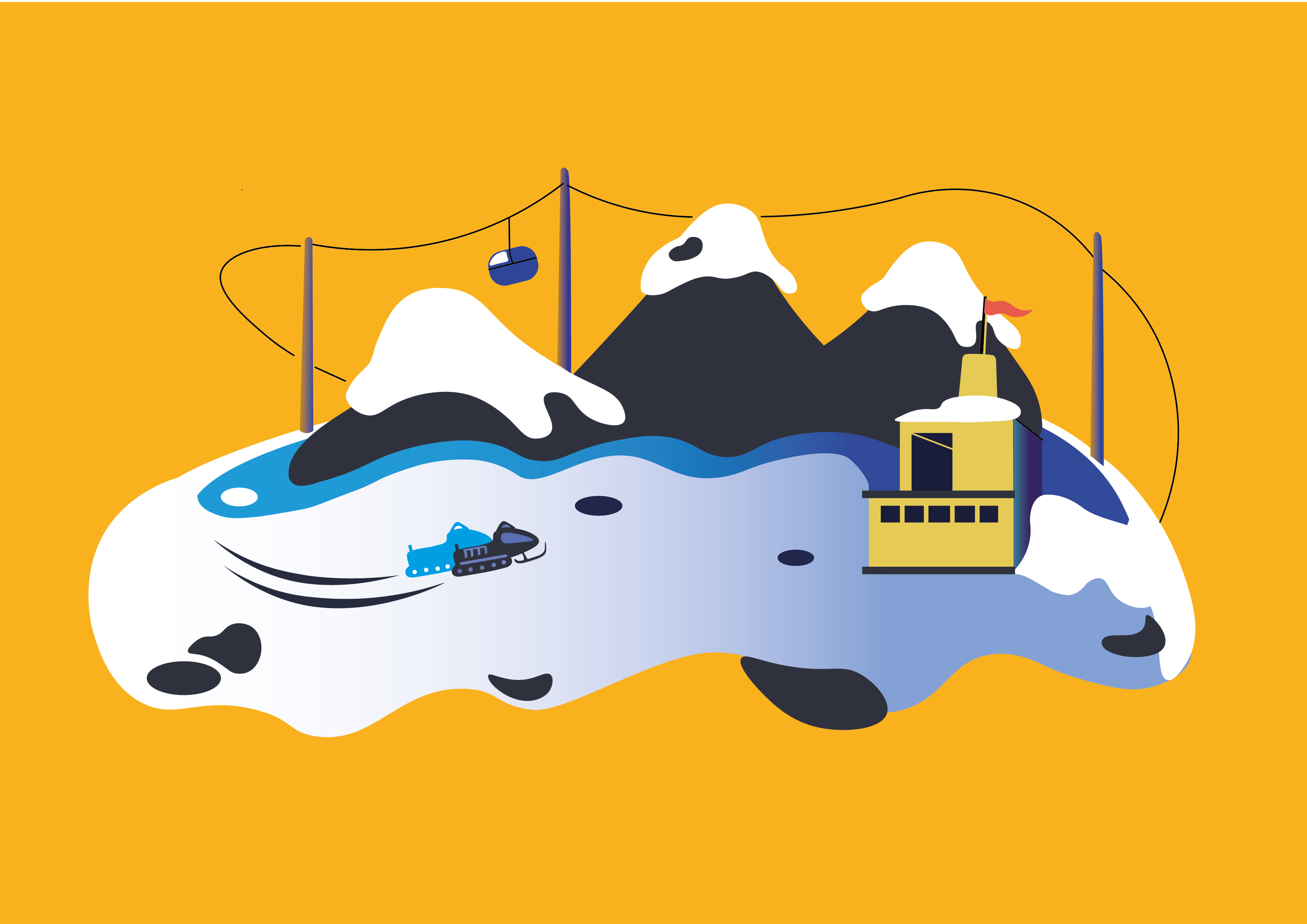 Векторная иллюстрация. Туризм