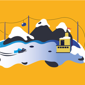 Векторная иллюстрация. Туризм