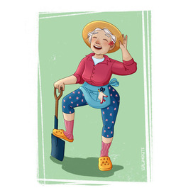 Бабуля-садовод