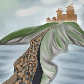 Замок на горе