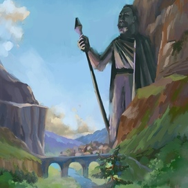 Концепт арт. Пейзаж фэнтези