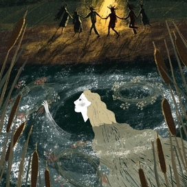 Иллюстрация к книге для девочек «Танец с русалкой» 