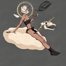 Ангел на перекуре 😈