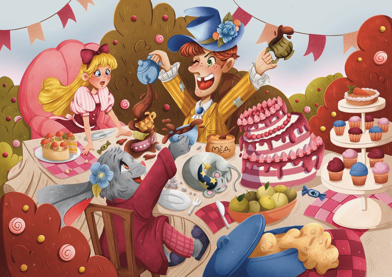 Иллюстрация к книге «Алиса в стране чудес»