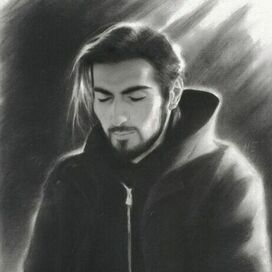 Портрет углём