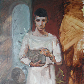 Автопортрет на распутье. 1987 год.