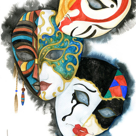 "Тихо шепчет маска маске..."