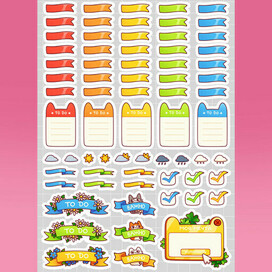 Стикеры для ежедневника