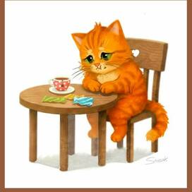 Серия иллюстраций с рыжиком 