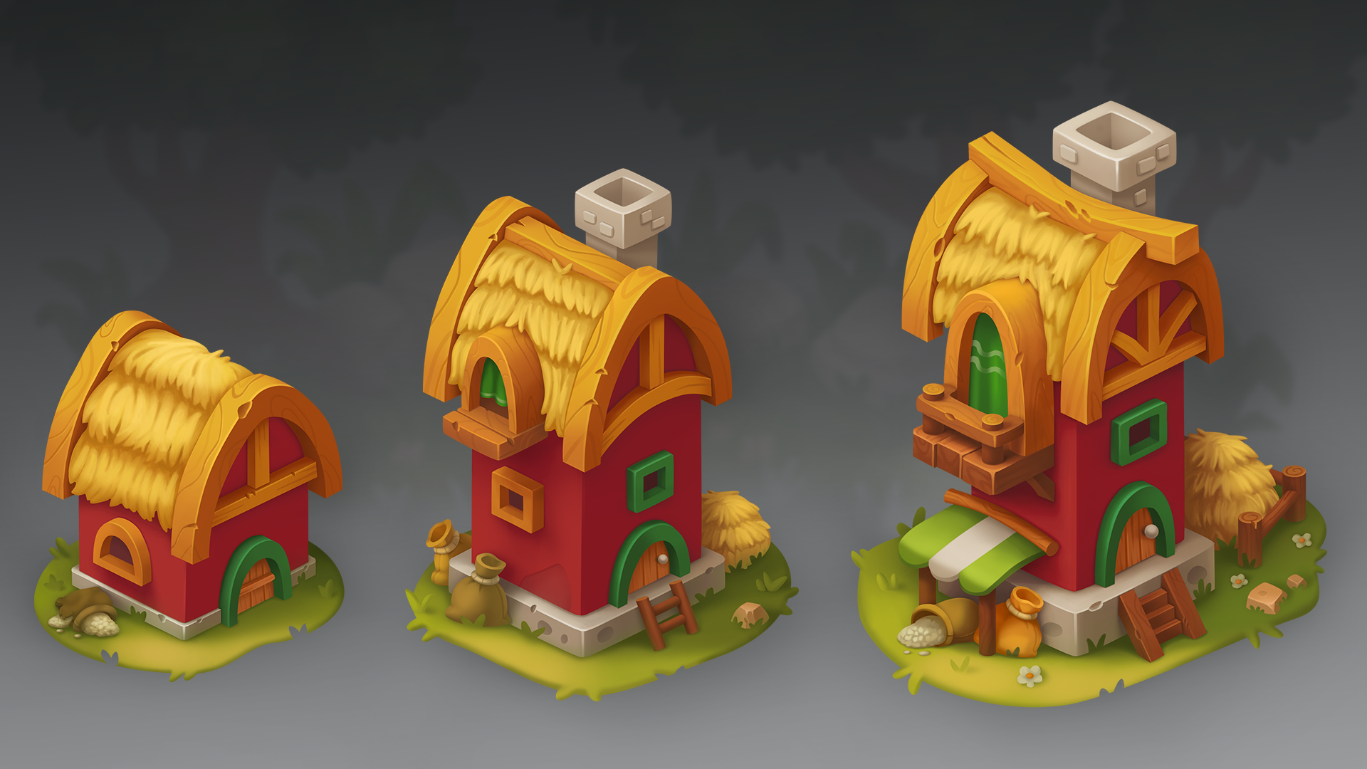 Merge: Соломенные домики