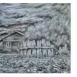 Летний дождь, помрачнело.