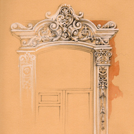 Лепнина, окно